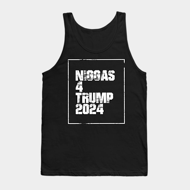 Niggas-For-Trump-2024 Tank Top by Sanja Sinai Art